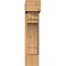 Ekena Millwork Merced Block Smooth Bracket w/ Offset Brace, Western Red Cedar, 7 1/2"W x 22"D x 34"H BKT0806X22X34MRC05SWR - alternate 3